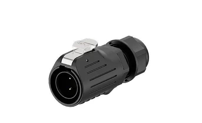 LP20 2Pin Solder Type Waterproof Connector Wire to Wire Circular Connector 20A Power All Plastic