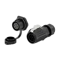 LP20 7 Pin Waterproof Wire Connectors Solder Type 10A Power Panel All Plastic Waterproof Aviation Plug