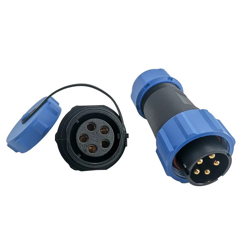 SP21 5A Pin Circular Connector Panel Mount Power Connector IP68
