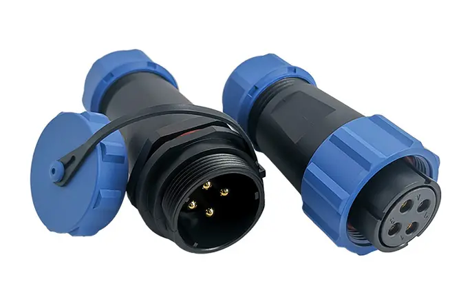 SP214 Pin Standard Circular Connector Outdoor Cable Connector IP68 All Plastic