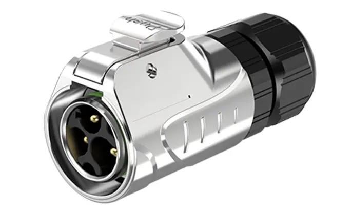 LP16 Outdoor Waterproof Wire Connectors 3 Pin Wire to Wire Aviation Plug 10A Power Crimping Type