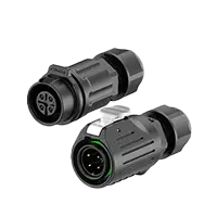 LP16 4 Pin Waterproof Connector Wire to Wire Circular Connector Aviation Plug Socket 10A Power Solder Type