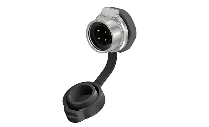 LP16 Waterproof Panel Mount Connector 4 Pin Plastic+Metal 10A Reverse Mounting Aviation Plug Socket