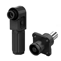 SCJ Crimp Socket IP67 High Voltage Energy Storage Connector Black Negative 120A Rotatable Energy Storage Connector