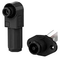 SCJ Screw Hole Connectors for Energy Storage Systems Black Negative IP67 Waterproof 50A Rotatable Energy Storage Connector