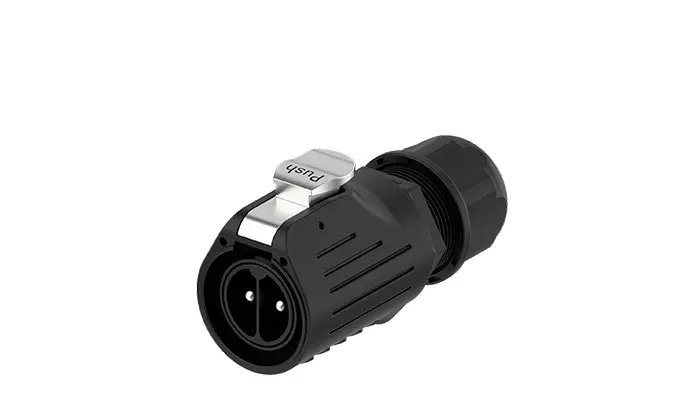 LP28 Waterproof Plug Connectors 2 Pin Panel All Plastic Screw Type Aviation Waterproof Connector