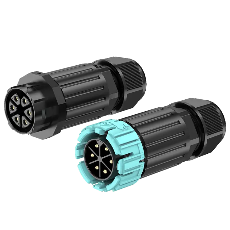 M28MP 6 Pins Circular Connector Male Female Waterproof Connector Wire to Wire Cable Connector IP68 Waterproof