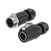 LP16 Plastic+Metal Outdoor Waterproof Wire Connectors 3 Pin Wire to Wire Cylindrical Connectors Aviation Plug Screw Type
