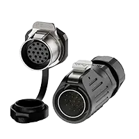 LP24 Panel Outdoor Waterproof Wire Connectors 19 Pin Waterproof Aviation Plug Solder Type