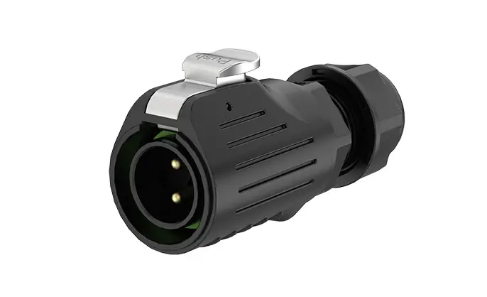 LP20 2Pin Screw Type Waterproof Plug Connectors 20A Power Flange All Plastic