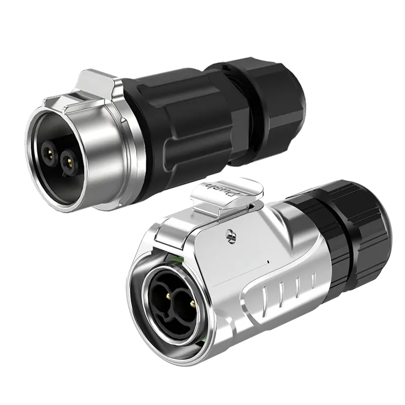 LP16 Circular Power Connector Types 2 Pin Wire to Wire Aviation Waterproof Connector 10A Power