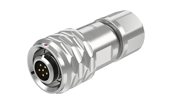SF8 6 Pin Circular Plug Socket Panel Mount Connector IP67 Push-Pull All Metal