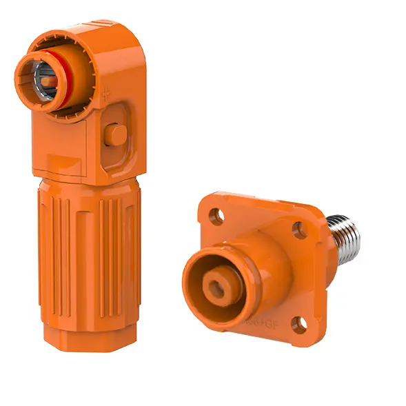SCJ Stud Type Orange Battery Energy Storage Connector Positive IP67 Waterproof 350A Rotatable Energy Storage Connector