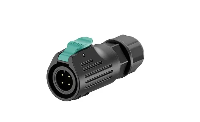 LP12 Waterproof Connector 4 Pin Solder Type Straight Circular Connector All Plastic Aviation Plug Socket