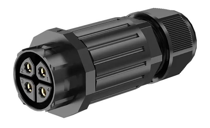 M28MF 4 Pins Circular Connector Electrical Male Female Waterproof Connector Wire to Wire Type Waterproof Outdoor Cable Connector