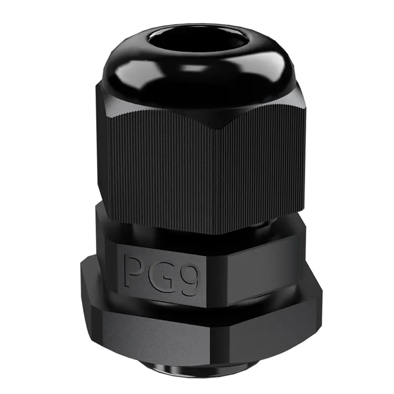 PG9 Cable Gland Waterproof Wire Connectors Plastic
